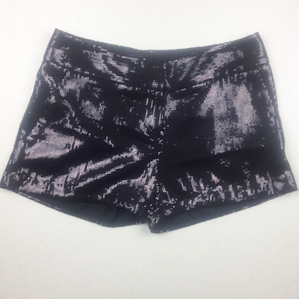 The Limited Drew Fit Black Sequin Shorts Size 4